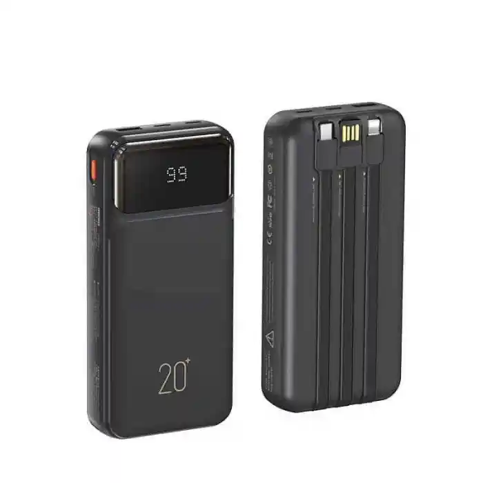 Remax RPP-686 Power Bank 20000mAh Reyluck Series 2.1A Smart LED Display Cabled Fast Charger